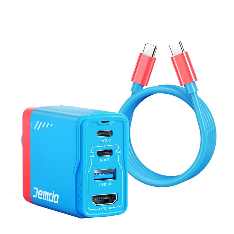 Jemdo 4合1 65W for Switch NS1/NS2便携式充电底座